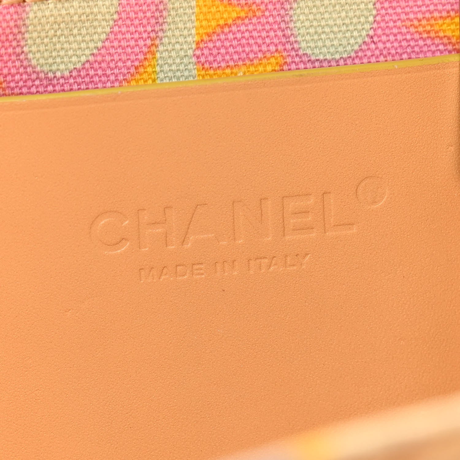 Chanel Canvas Printed Tote Multicolor 6 of 12