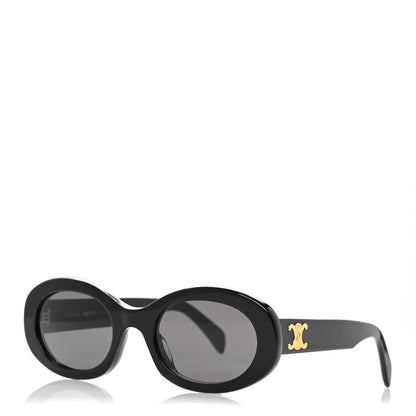 Celine Acetate Triomphe 01 Sunglasses CL 40194U Black 1 of 8