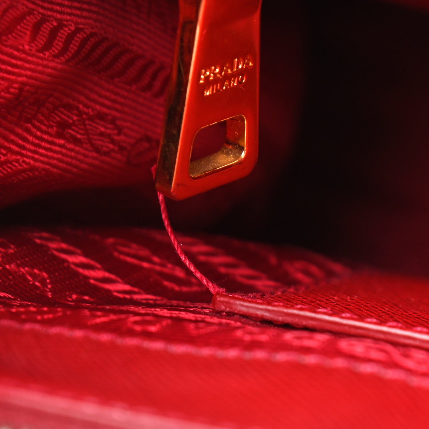 Prada Saffiano Small Galleria Double Zip Tote Fuoco 12 of 12