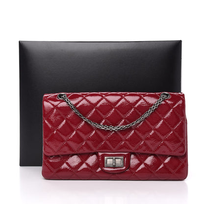 Chanel Distressed Patent 2.55 Reissue 227 Flap Raspberry Red 11 of 11