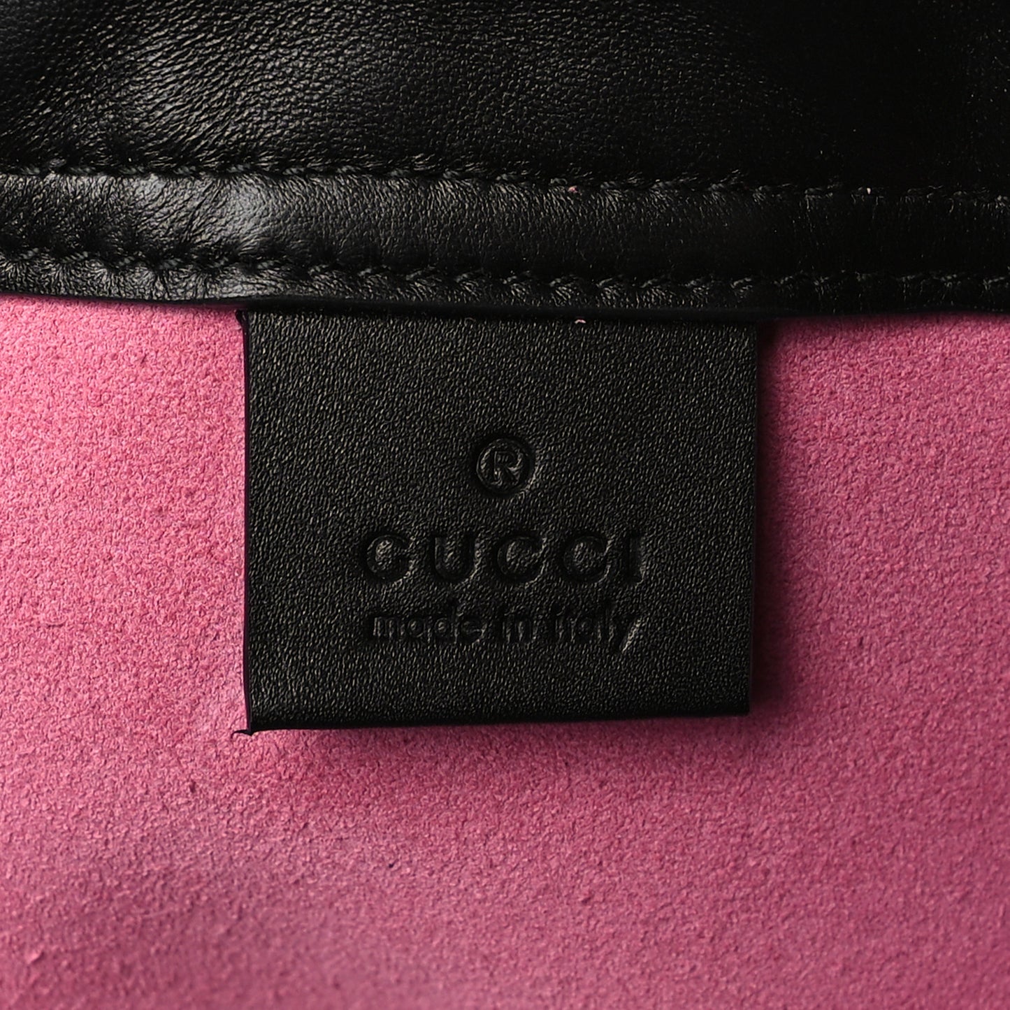 Grained Calfskin Logo Drawstring Backpack Box Pink Green Black