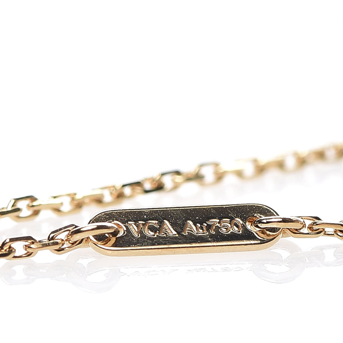 18K Yellow Gold Mother of Pearl Sweet Alhambra Butterfly Bracelet
