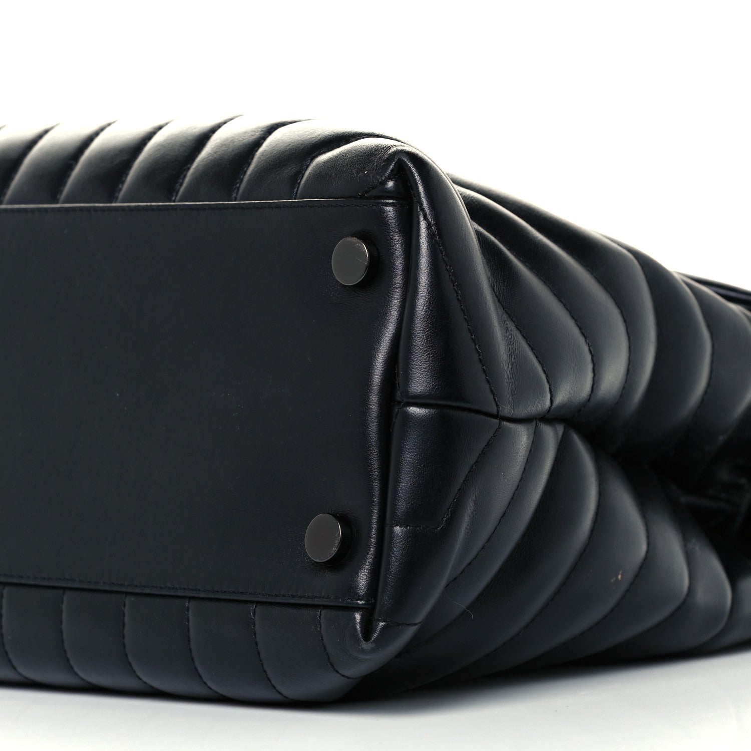 Saint Laurent Calfskin Y Quilted Monogram Large Loulou Chain Satchel Black 10 of 10