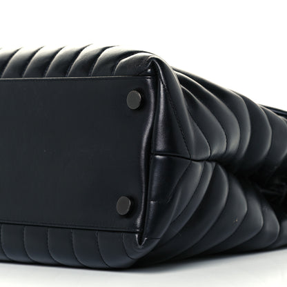Saint Laurent Calfskin Y Quilted Monogram Large Loulou Chain Satchel Black 10 of 10