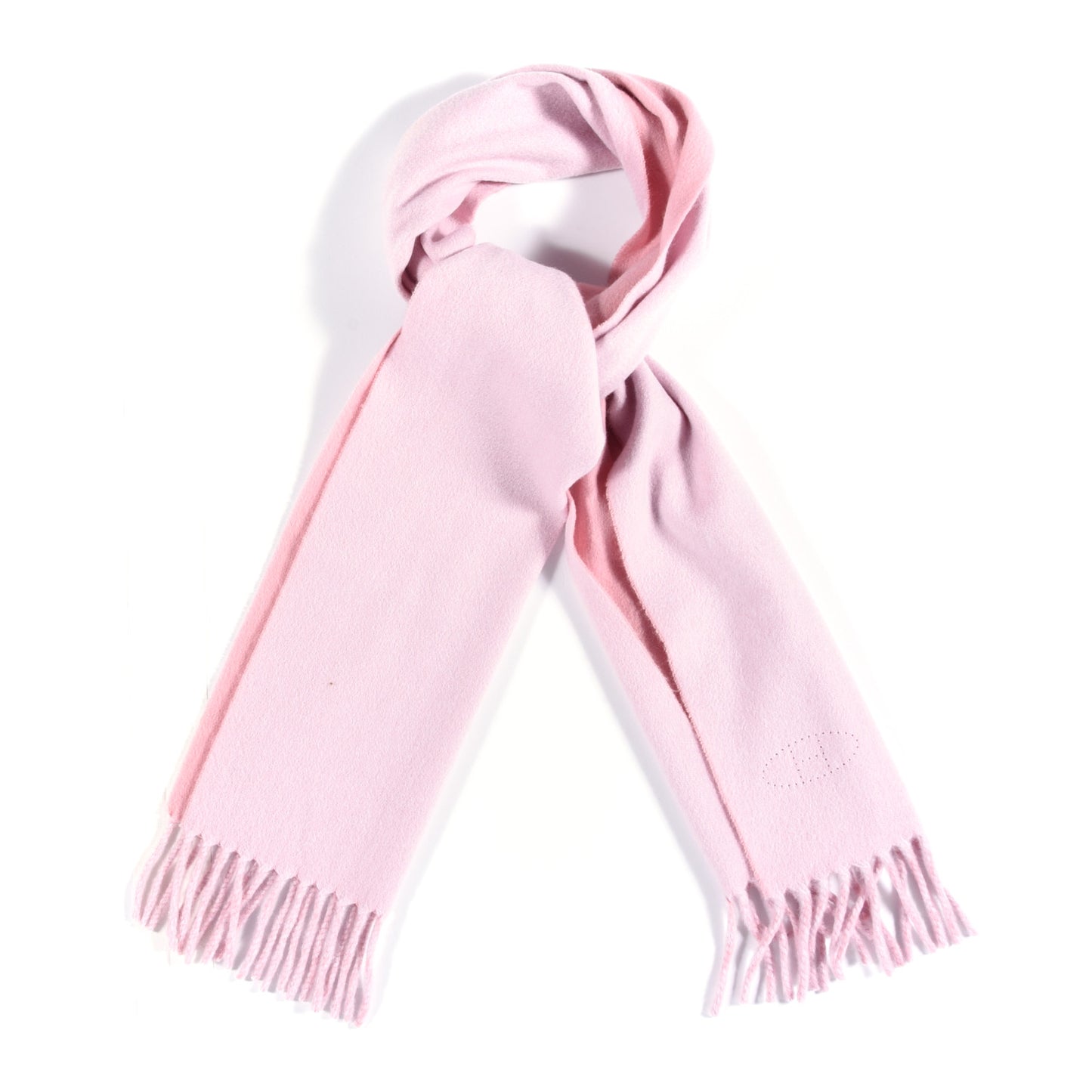 Cashmere Reversible Evelyne Scarf Rose Pale and Vieux Rose