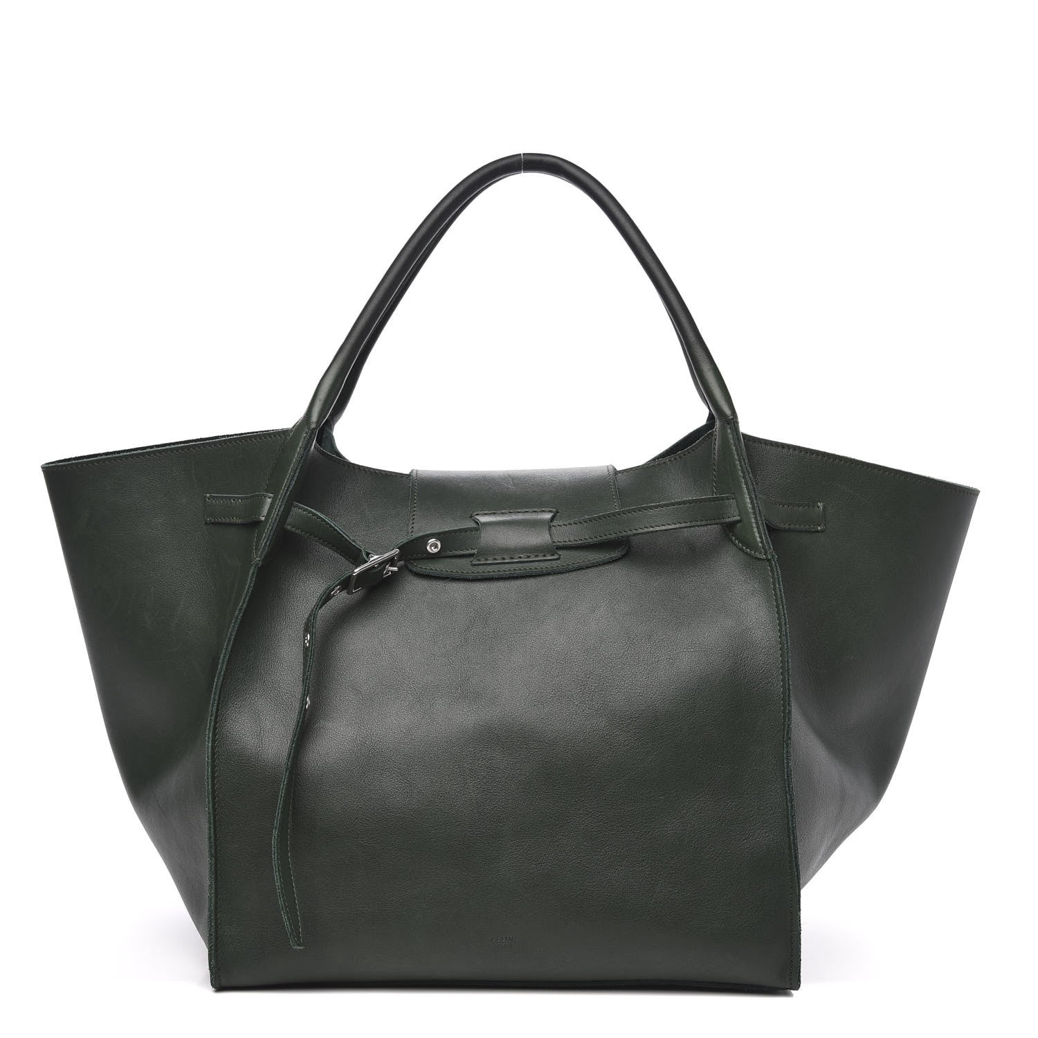 Celine Smooth Calfskin Medium Big Bag Dark Green 1 of 13