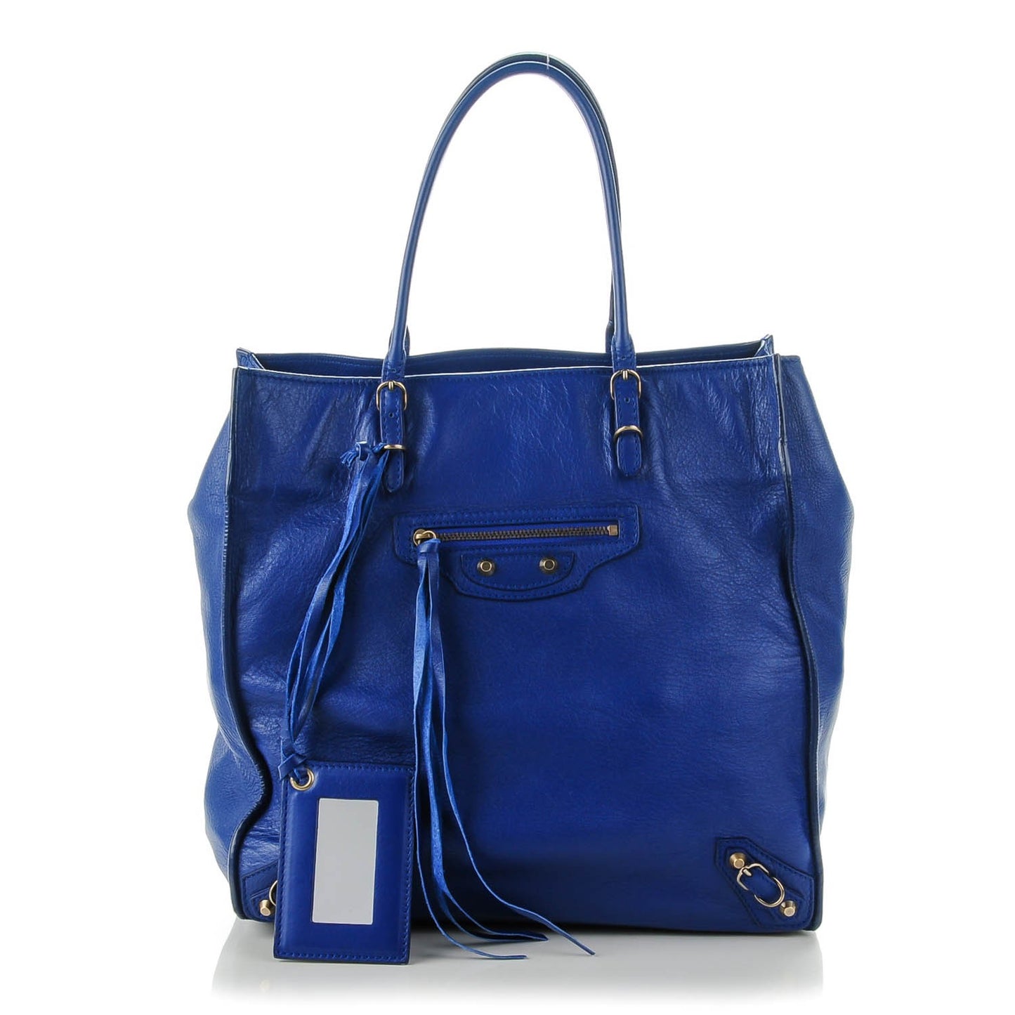 Veau Papier A5 Tote Bleu Mineral