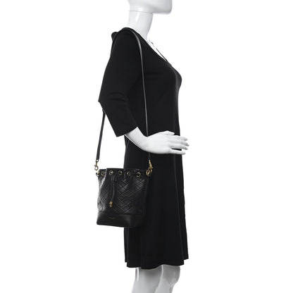 Saint Laurent Lambskin Quilted Small Emmanuelle Bucket Bag Black 2 of 11