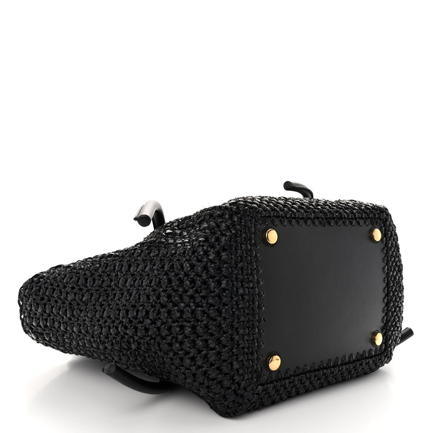 Proenza Schouler Raffia Calfskin Pipe Bag Black 5 of 10