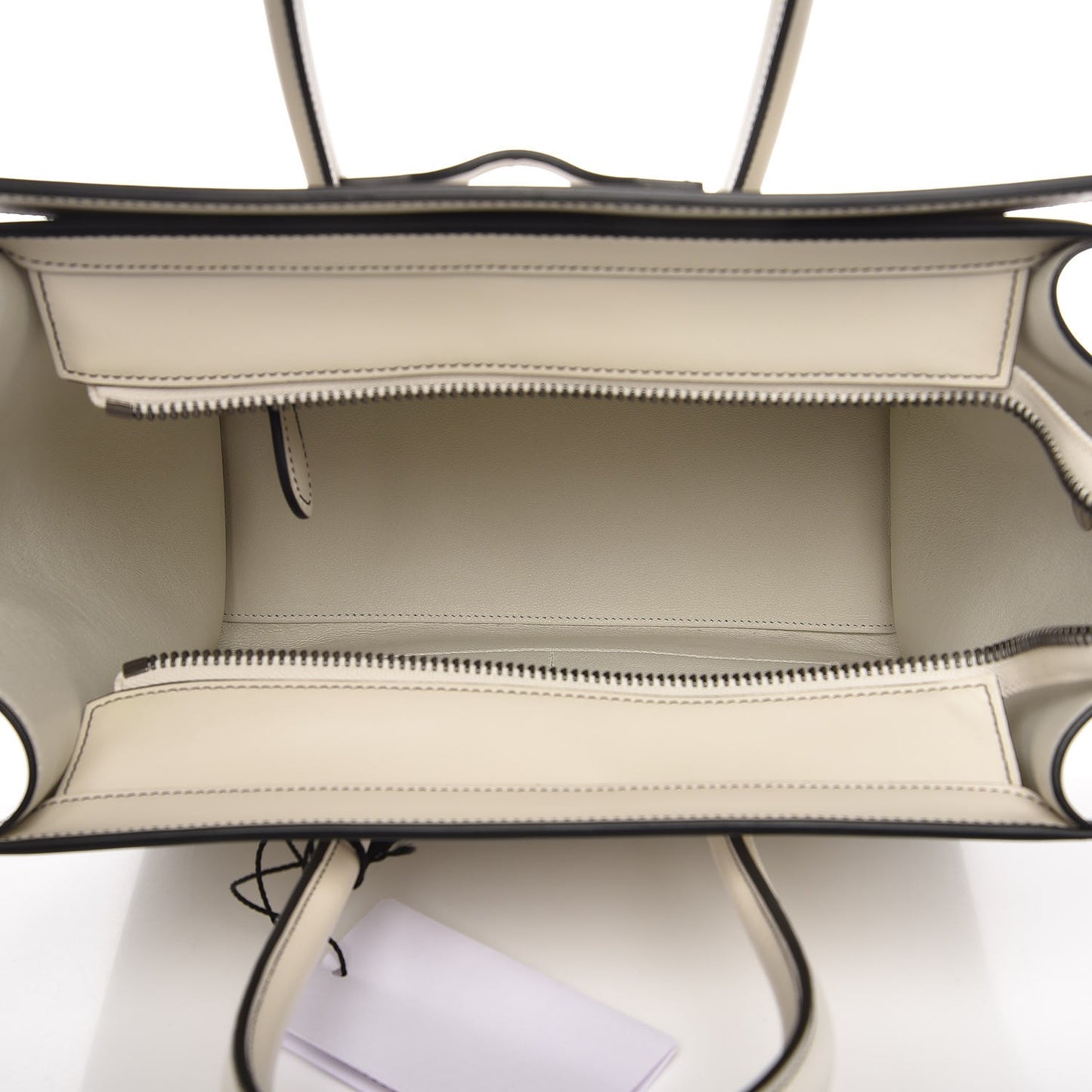 Satin Calfskin Micro Debossed Luggage White
