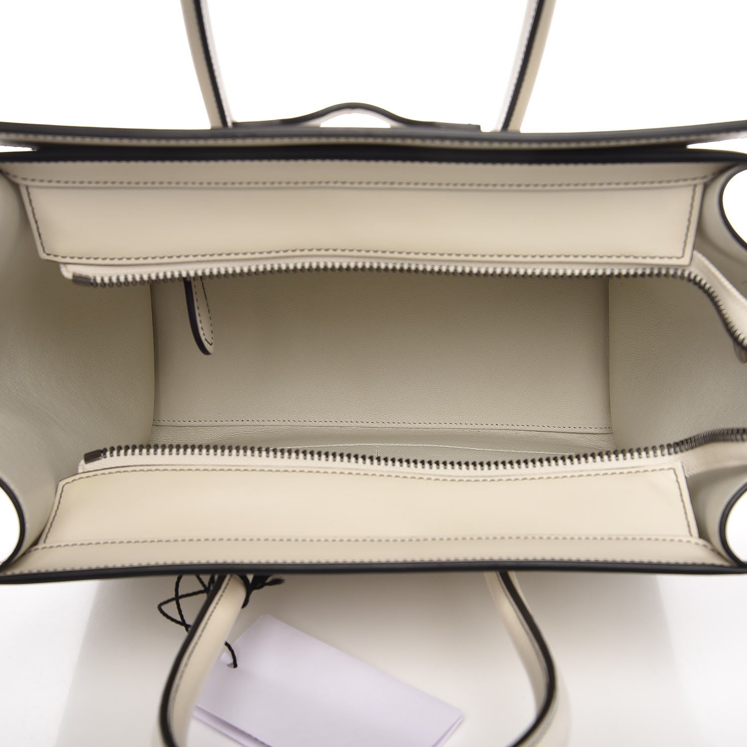 Celine Satin Calfskin Micro Debossed Luggage White 5 of 8