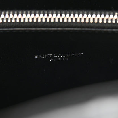 Saint Laurent Calfskin Crocodile Embossed Baby Sac De Jour Black 7 of 10
