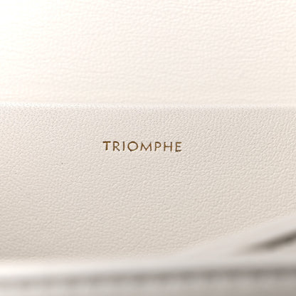 Celine Shiny Calfskin Medium Triomphe White 6 of 14