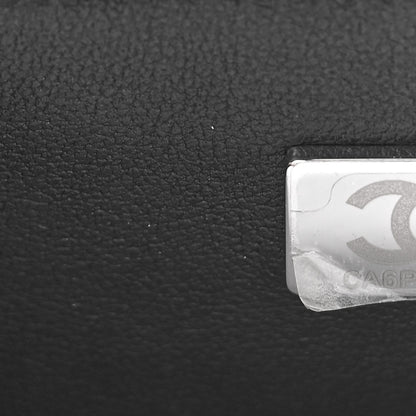 Chanel Sequin Quilted Pearl CC Flap Clutch Black 8 of 10
