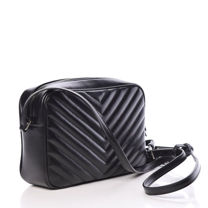 Saint Laurent Calfskin Matelasse Monogram Lou Camera Bag Black 3 of 10