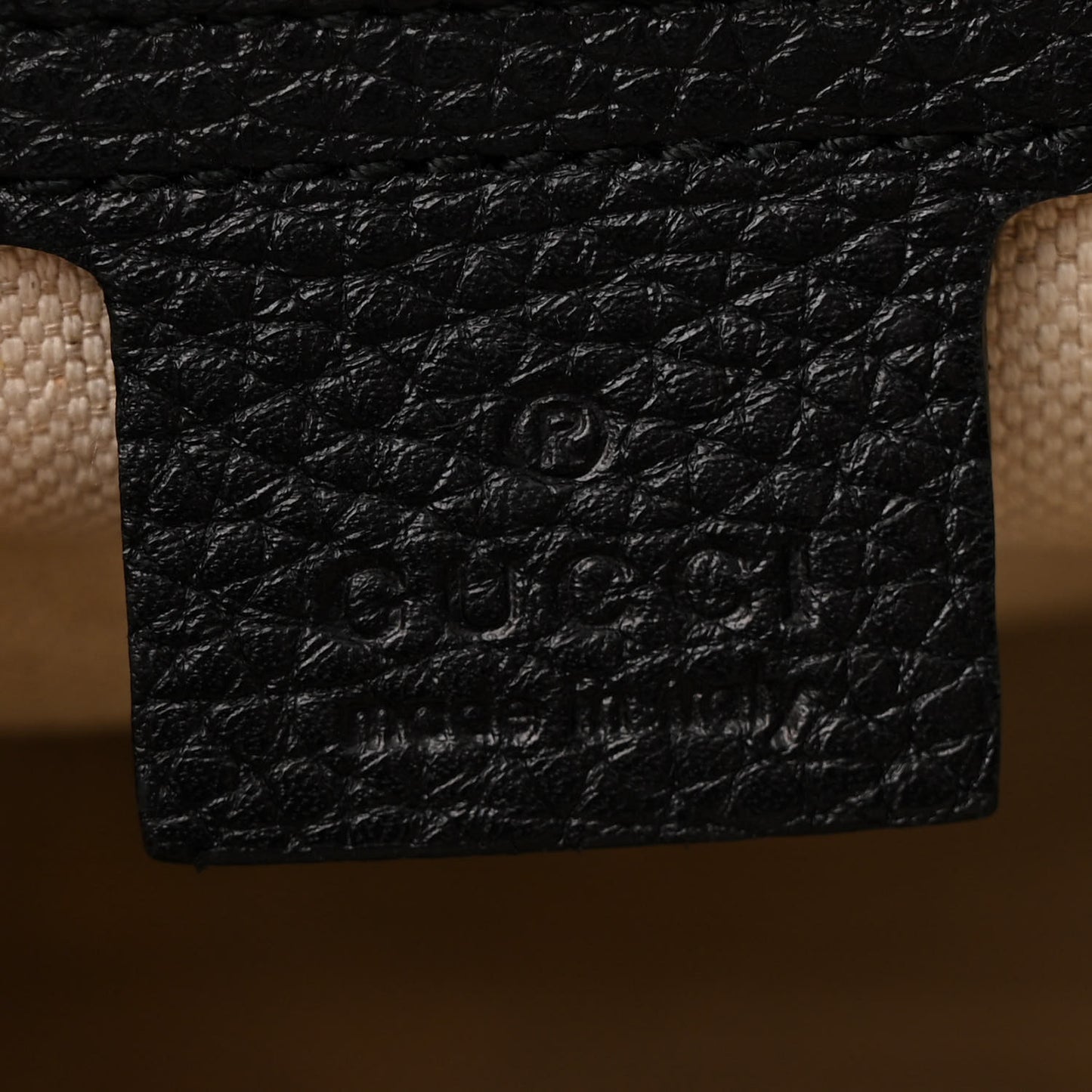 Calfskin Small GG Marmont Top Handle Bag Black