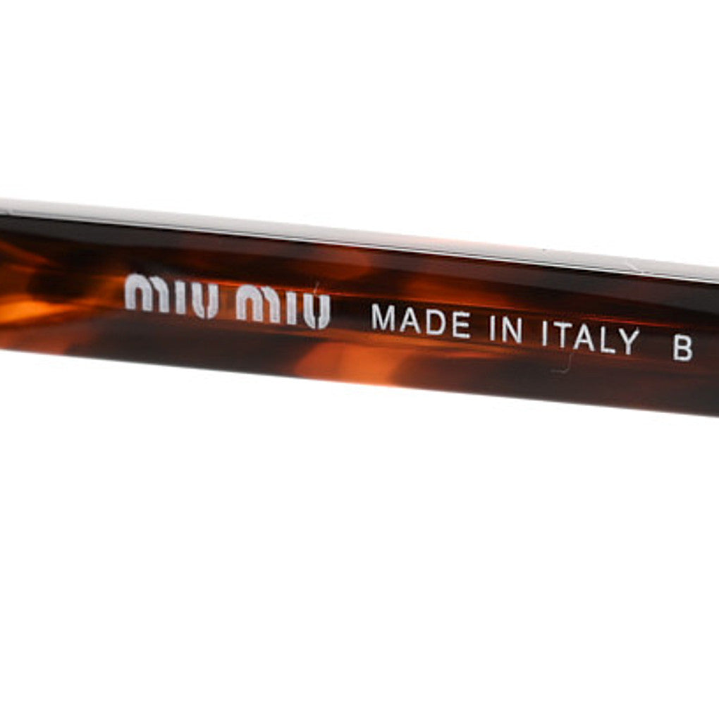 Miu Miu Acetate Oval Regard Sunglasses SMU04Z Tortoise 5 of 9