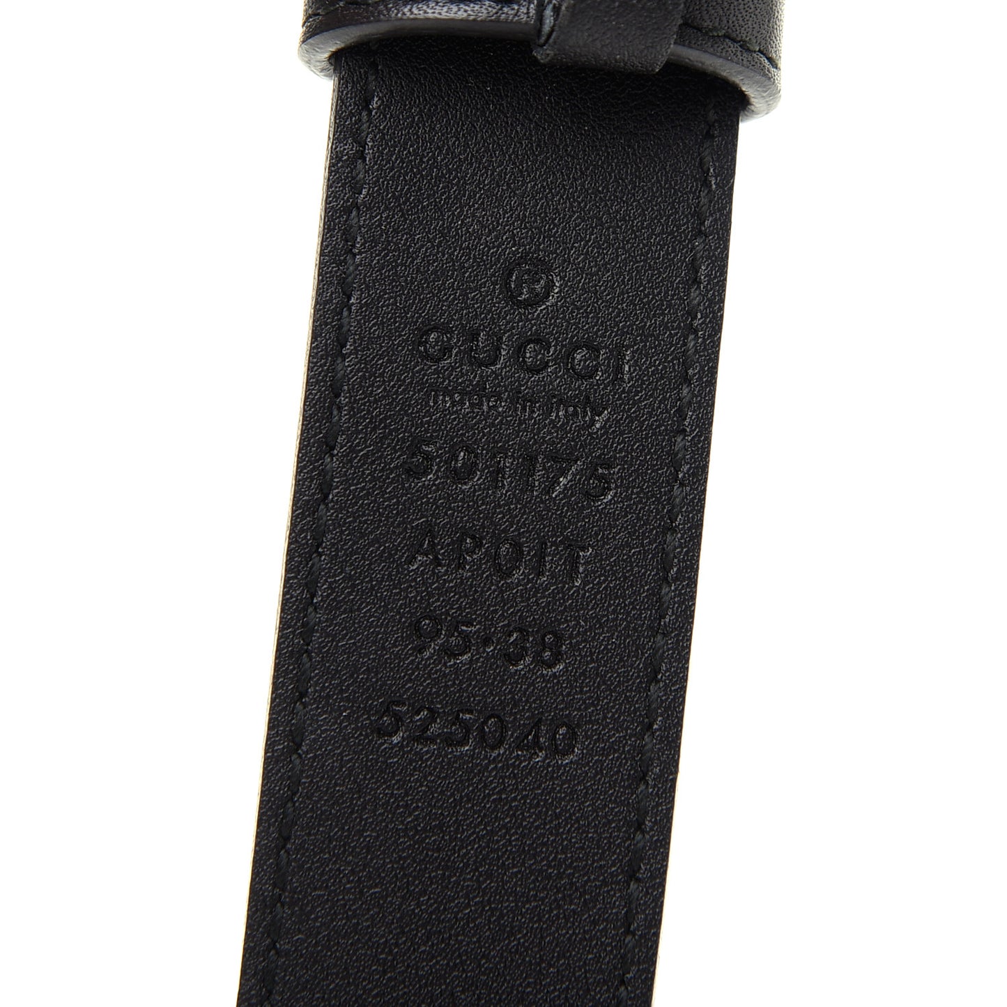 Calfskin Crystal Double G 30mm Belt 95 38 Black