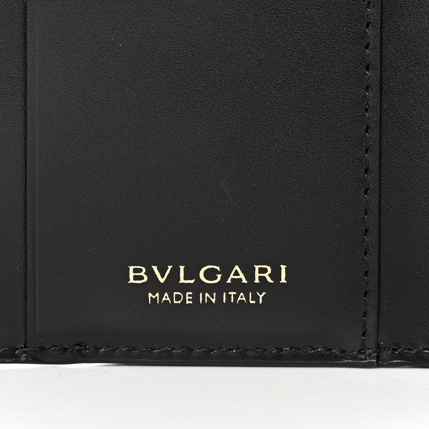 Calfskin Goatskin Serpenti Forever Wallet Black