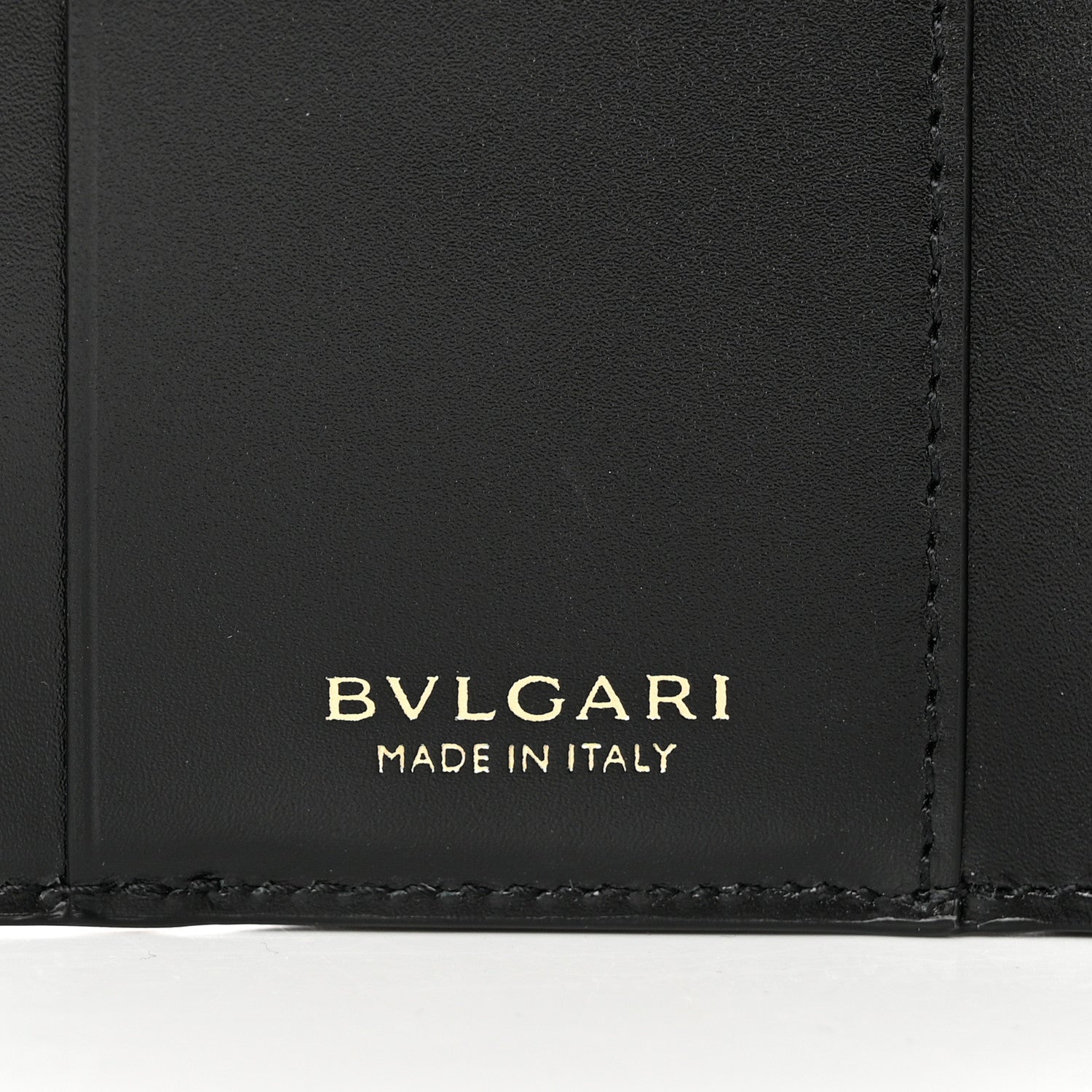 Bulgari Calfskin Goatskin Serpenti Forever Wallet Black 6 of 6