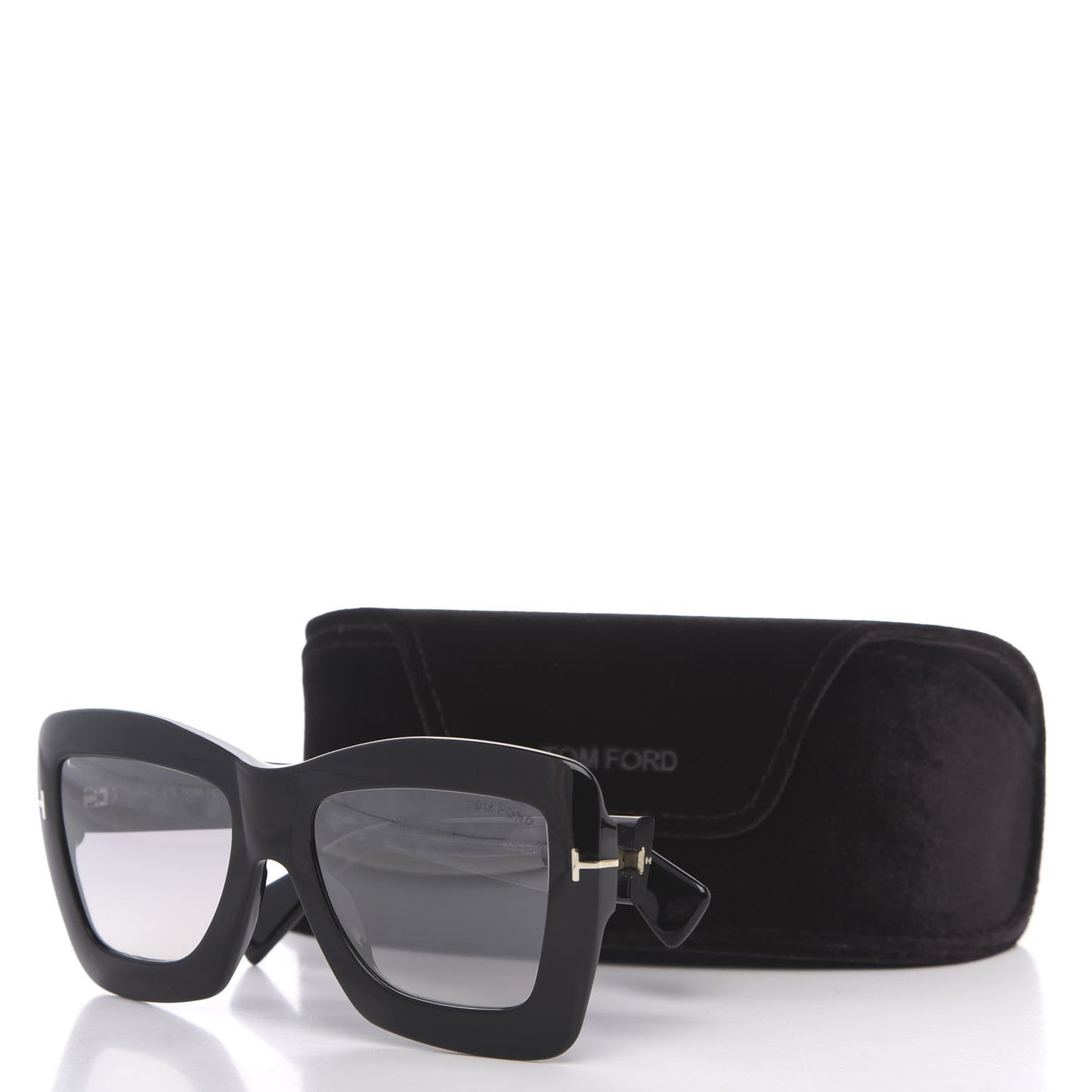 Hutton-02 TF664 Square Sunglasses Black