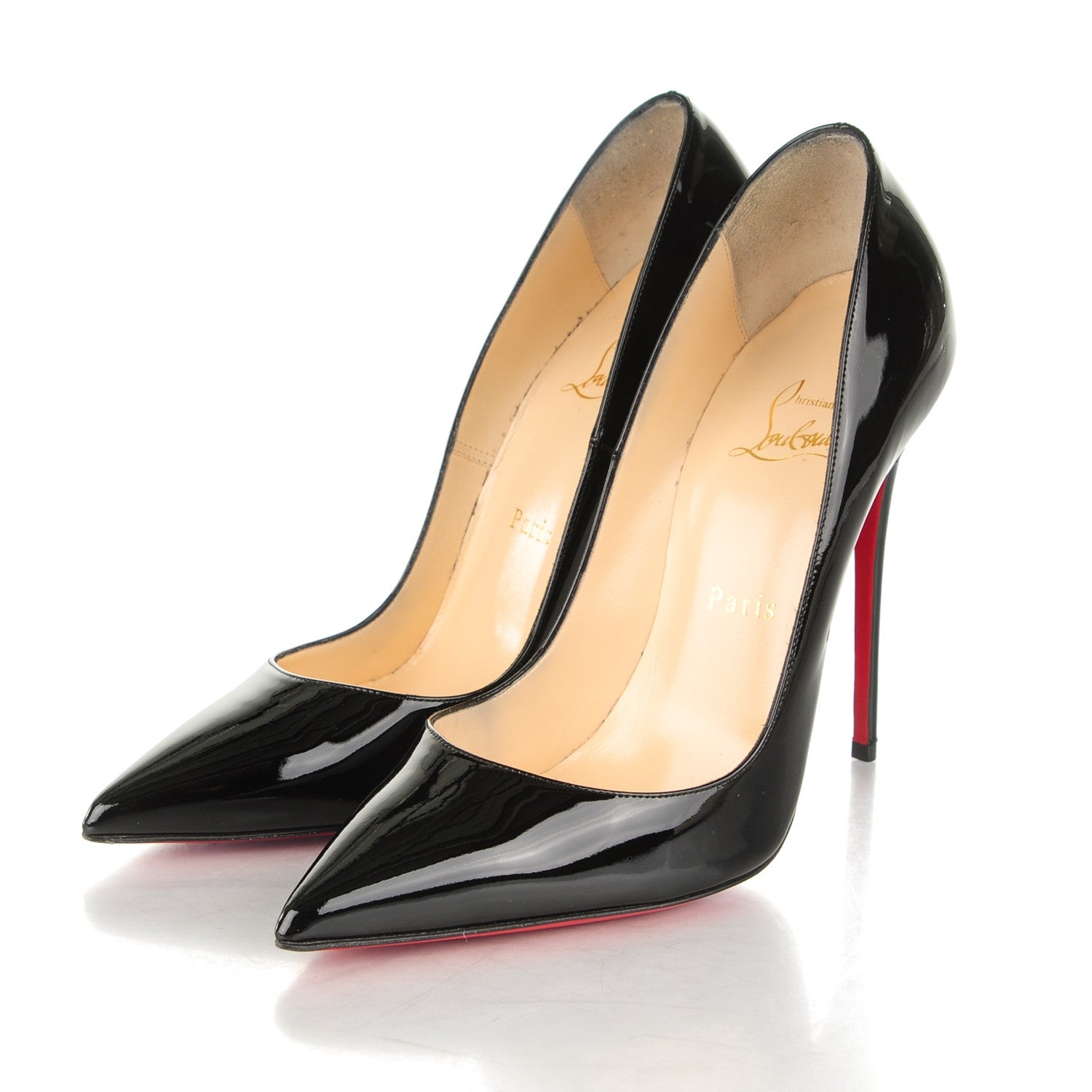 Christian Louboutin Patent So Kate 120 Pumps 38 Black 3 of 8
