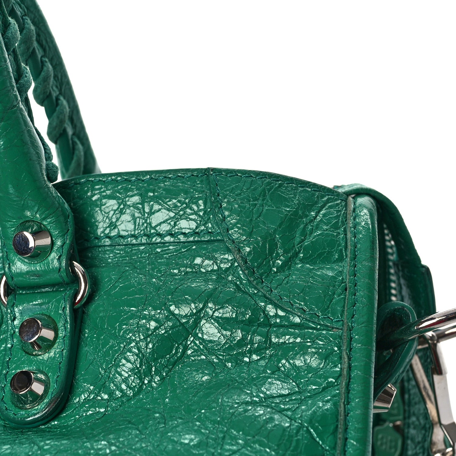 Balenciaga Agneau Classic Silver Hardware S City Magic Green 17 of 19