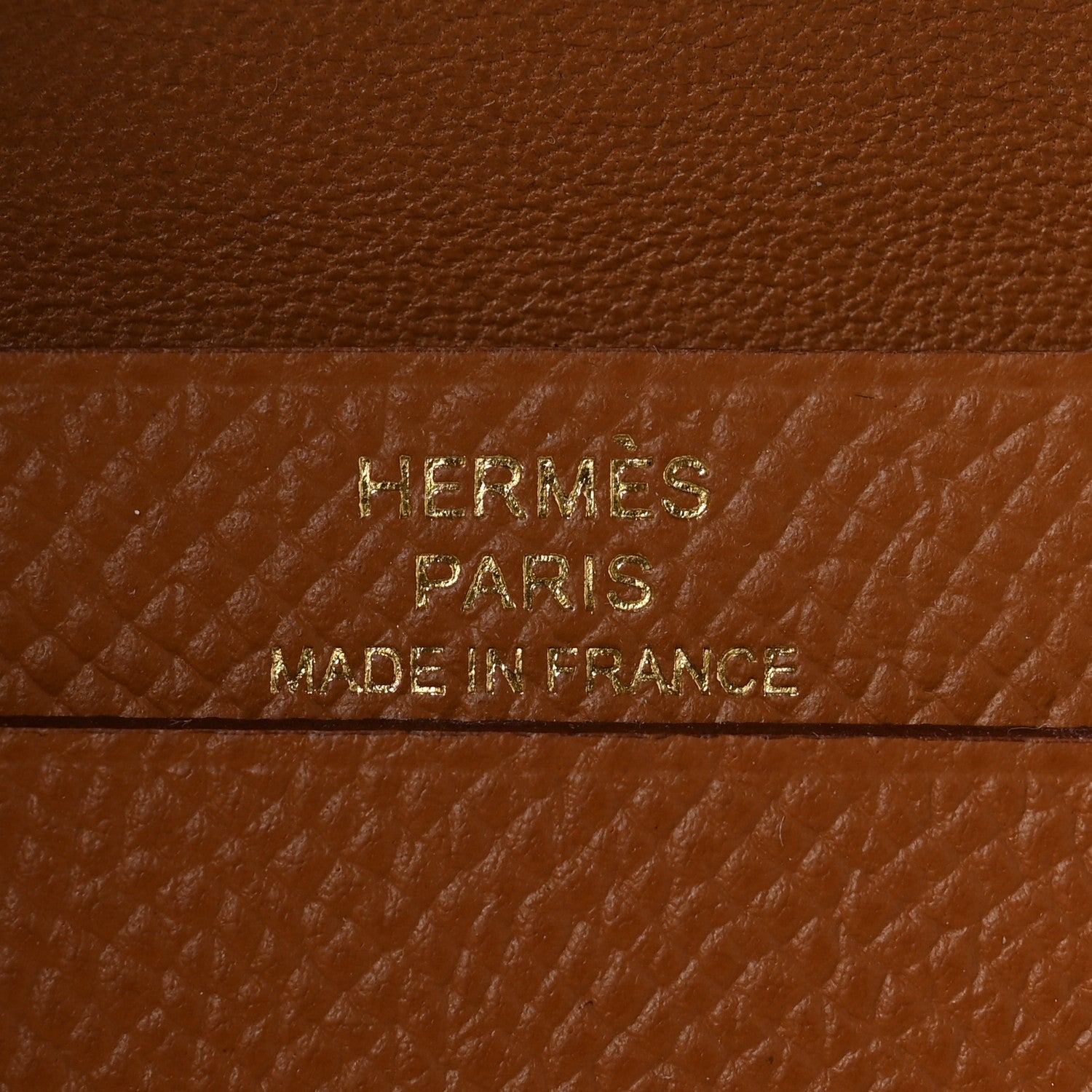 Hermes Epsom Bearn Card Holder Wallet Gold 6 of 7