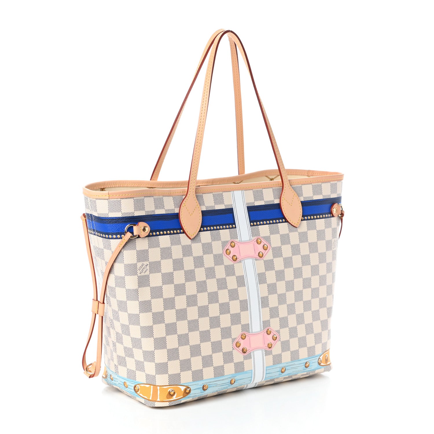 Louis Vuitton Damier Azur Summer Trunks Forte Dei Marmi Neo Neverfull MM 3 of 9