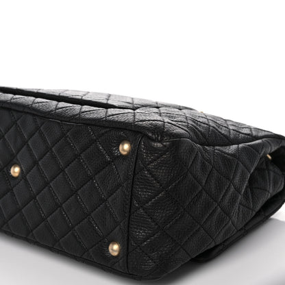 Chanel Calfskin Quilted XXL Travel Flap Bag Black 12 of 12