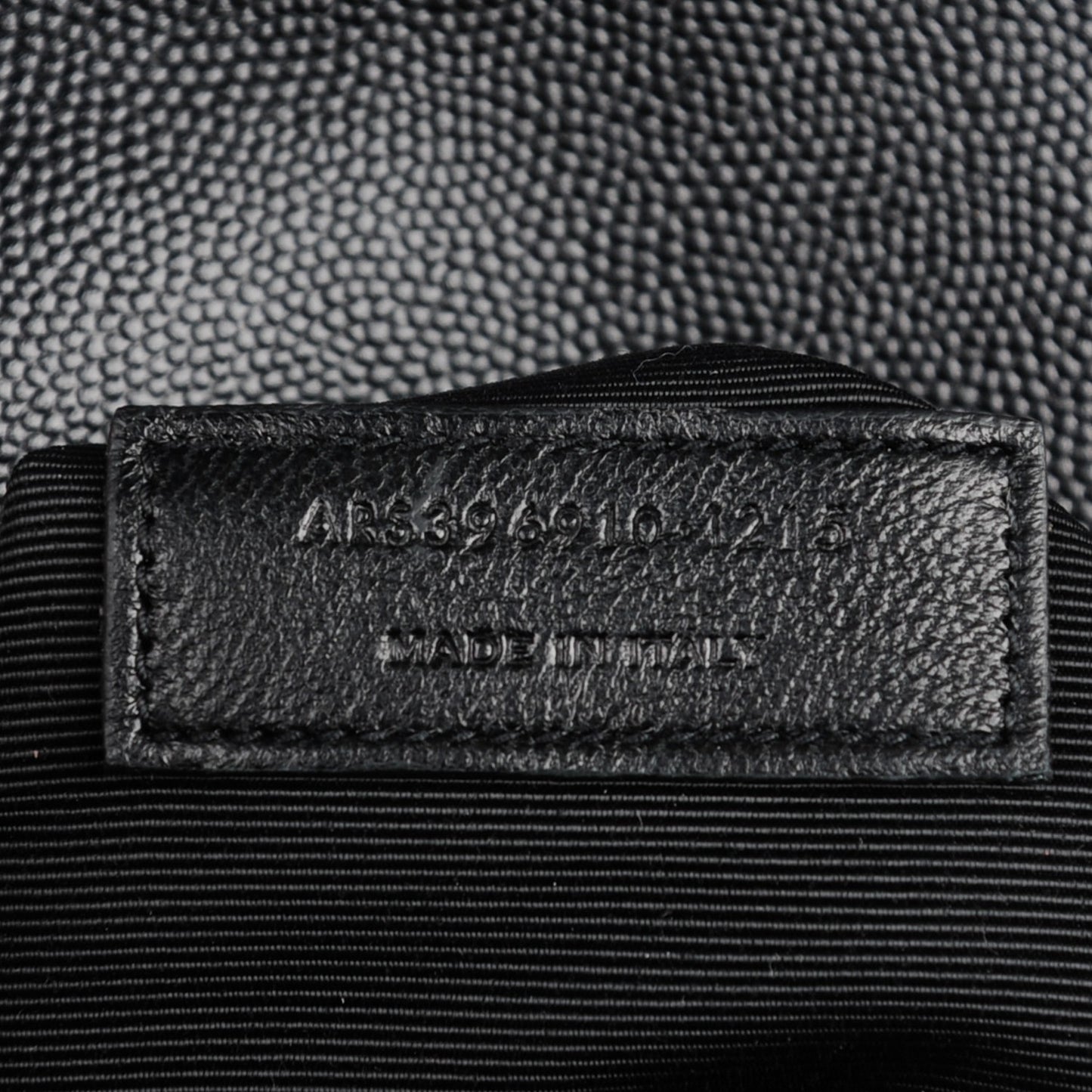 Grain De Poudre Matelasse Chevron Large Monogram Satchel Black