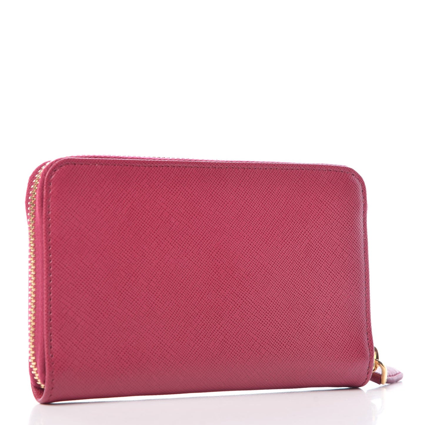Saffiano Metal Zip Around Wallet Ibisco