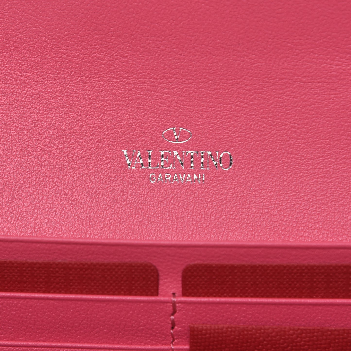 Vitello Colorblock Free Rockstud Wristlet Travel Wallet Shadow Pink Optic White