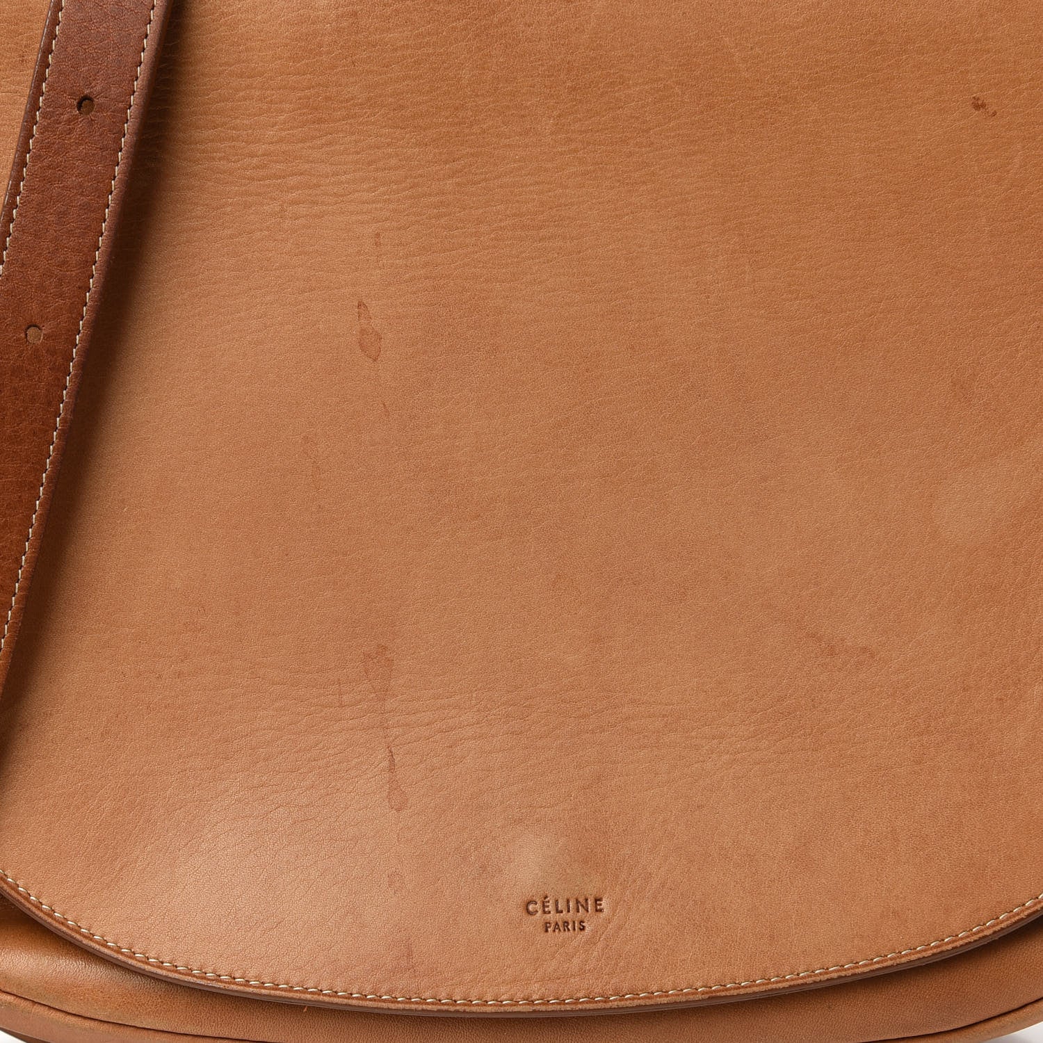 Celine Natural Calfskin Trotteur Messenger Tan 9 of 11