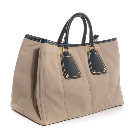 Prada Canapa Saffiano Tote Corda Blue 6 of 19
