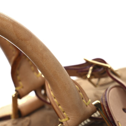 Louis Vuitton Denim Monogram Stone Speedy Bandouliere 35 Caramel 12 of 13