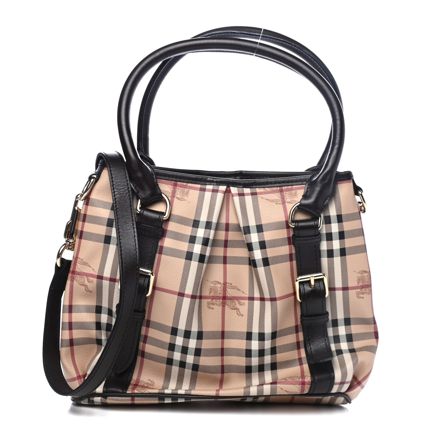 Burberry Haymarket Check Small Northfield Tote Chocolate 1 of 4