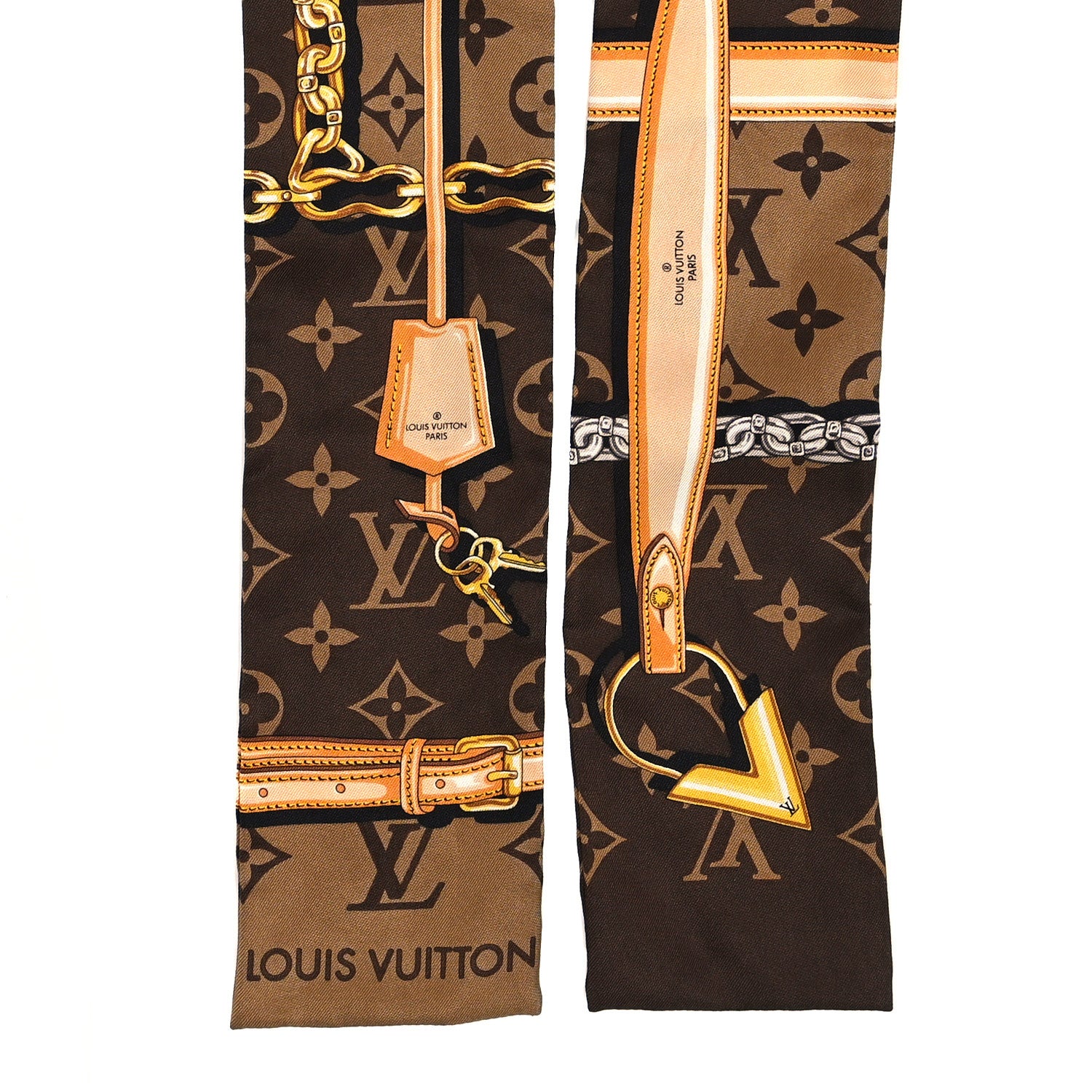 Louis Vuitton Silk Monogram Confidential Bandeau Brown 2 of 3