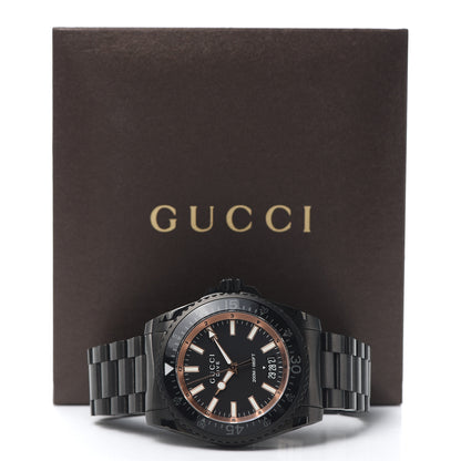 Gucci PVD Stainless Steel 45mm Dive Quartz Watch Black 5 of 5