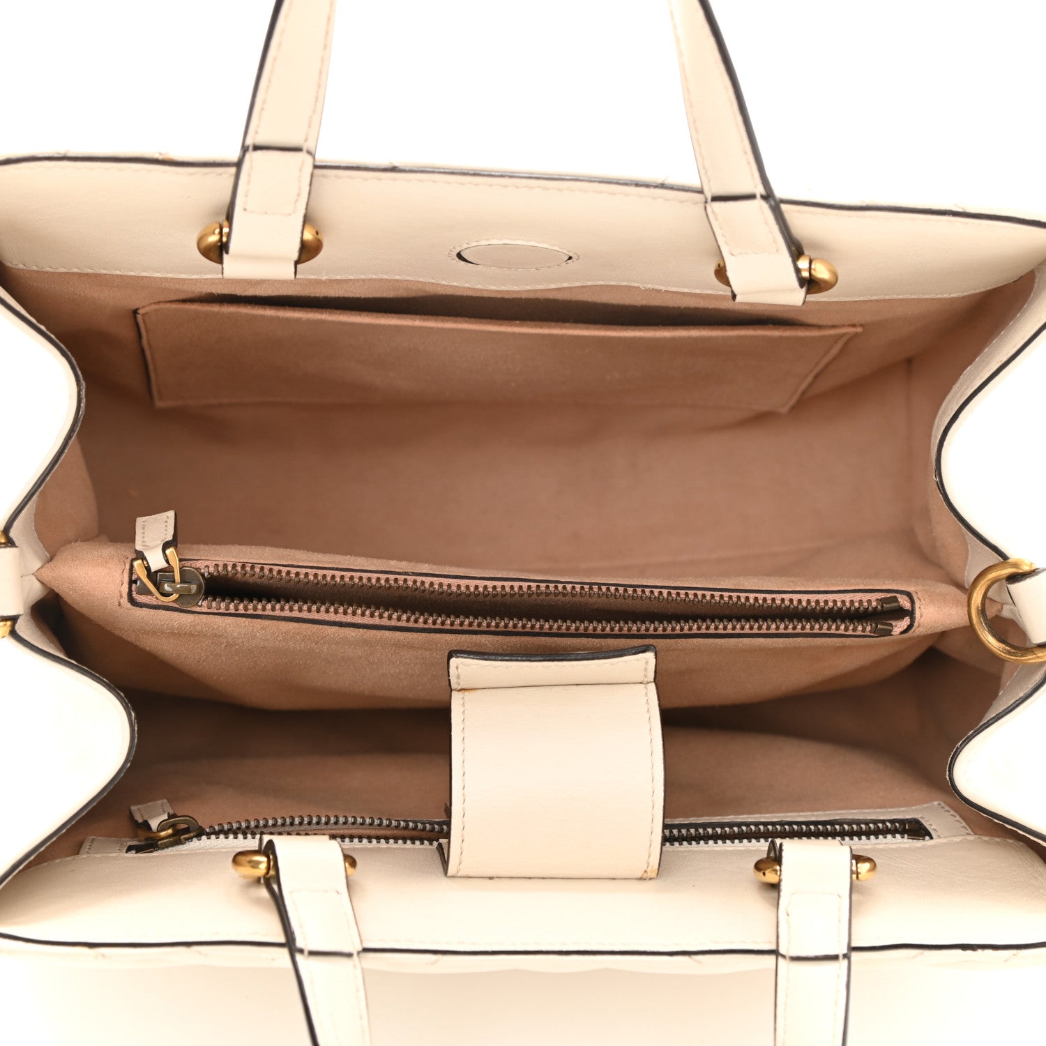 Gucci Calfskin Matelasse Small GG Marmont Tote White 5 of 13
