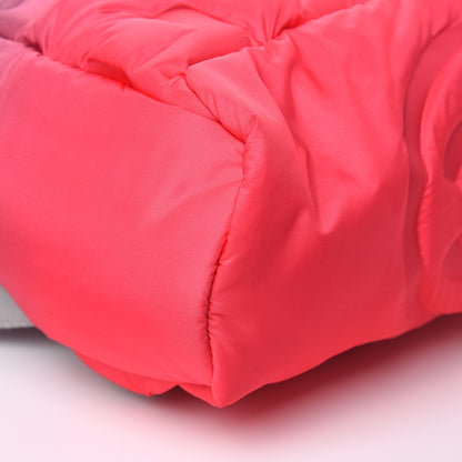 Chanel Nylon Embossed Small Doudoune Backpack Pink Blue White 8 of 9