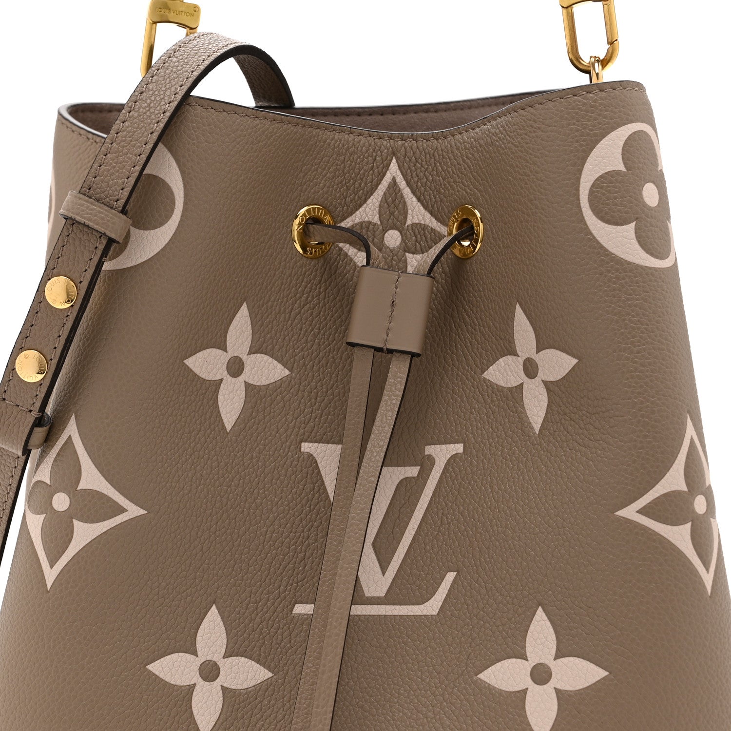 Louis Vuitton Empreinte Monogram Giant Neonoe MM Tourterelle Creme 8 of 10