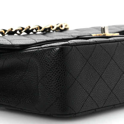 Chanel Caviar Quilted Medium Double Flap Black 10 of 16