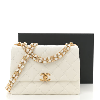 Chanel Caviar Quilted Coco First Flap White 11 of 11