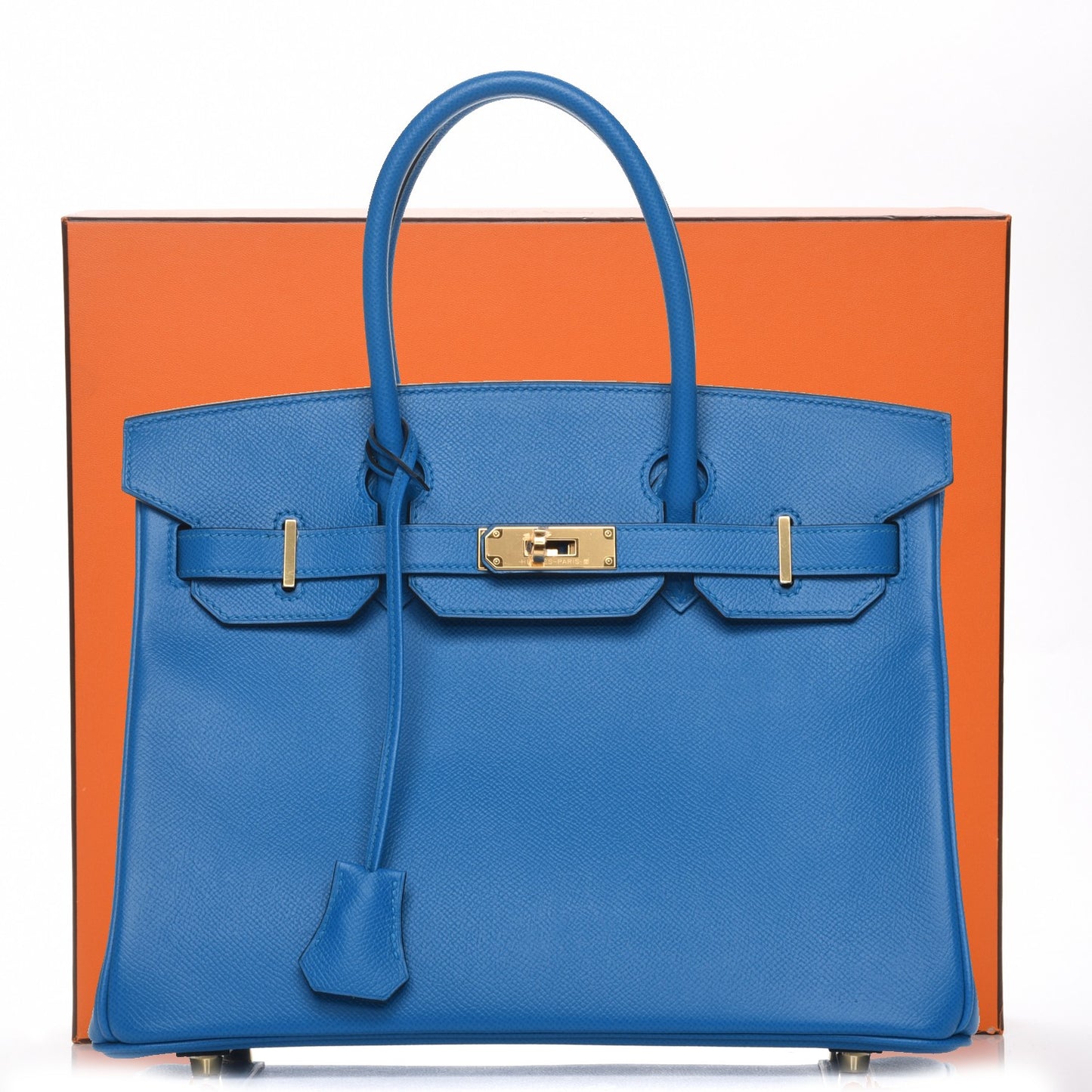 Epsom Birkin 30 Bleu Zanzibar