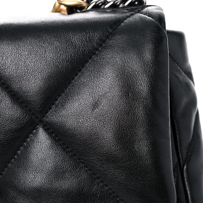 Chanel Lambskin Quilted Medium Chanel 19 Flap Black 11 of 12