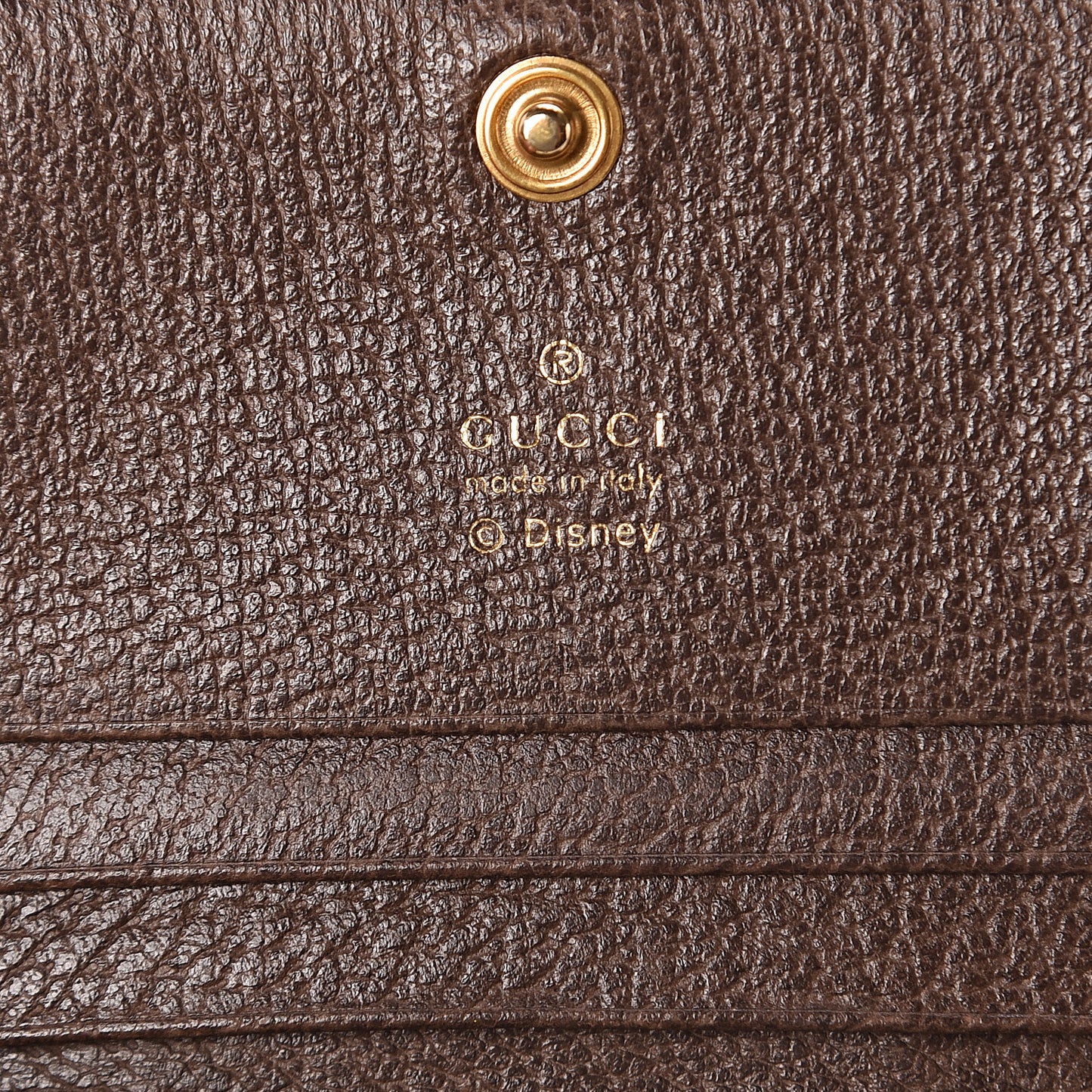 X DISNEY GG Supreme Monogram Web Three Little Pigs Ophidia Card Case Wallet Beige New Acero