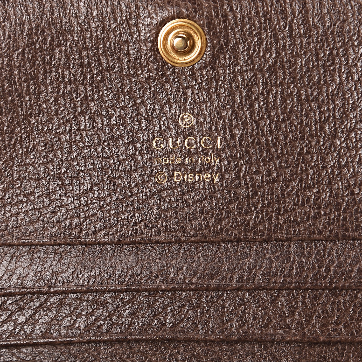Gucci X DISNEY GG Supreme Monogram Web Three Little Pigs Ophidia Card Case Wallet Beige New Acero 4 of 5