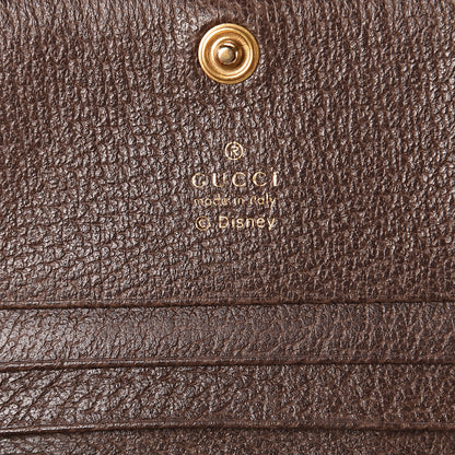 Gucci X DISNEY GG Supreme Monogram Web Three Little Pigs Ophidia Card Case Wallet Beige New Acero 4 of 5