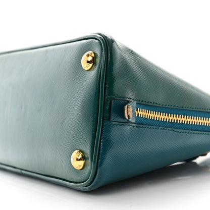 Prada Saffiano Vernice Lux Small Promenade Tote Ottanio 10 of 13